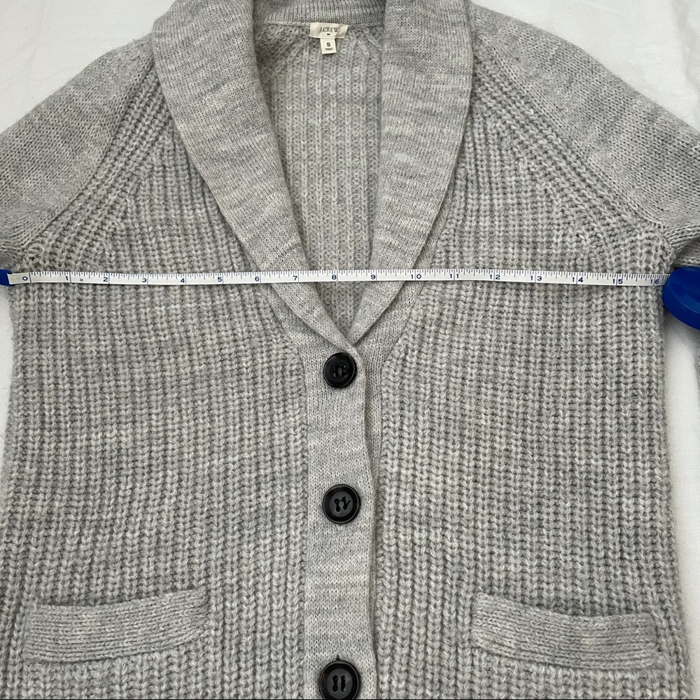 SOLD J. Crew Collared Grey Cardigan - Picture 5 of 6